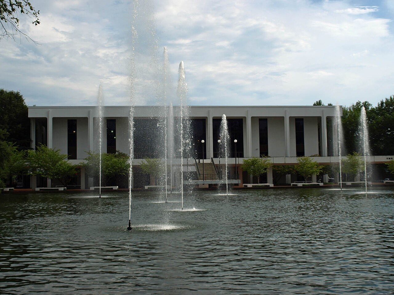 Библиотека Купер и зеркальный пруд, Clemson University