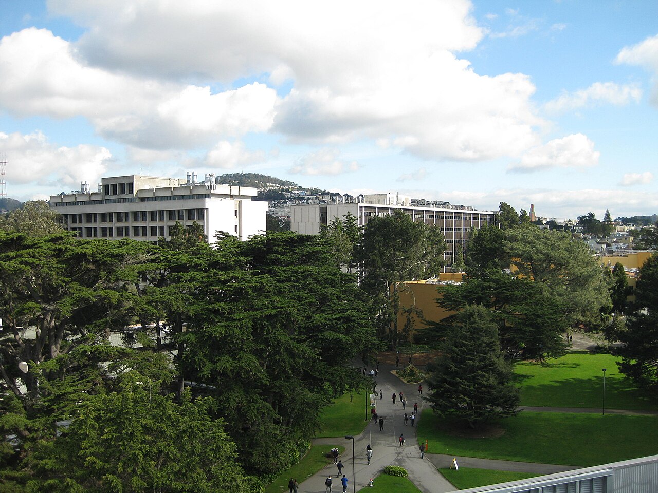 Кампус San Francisco State University с высоты